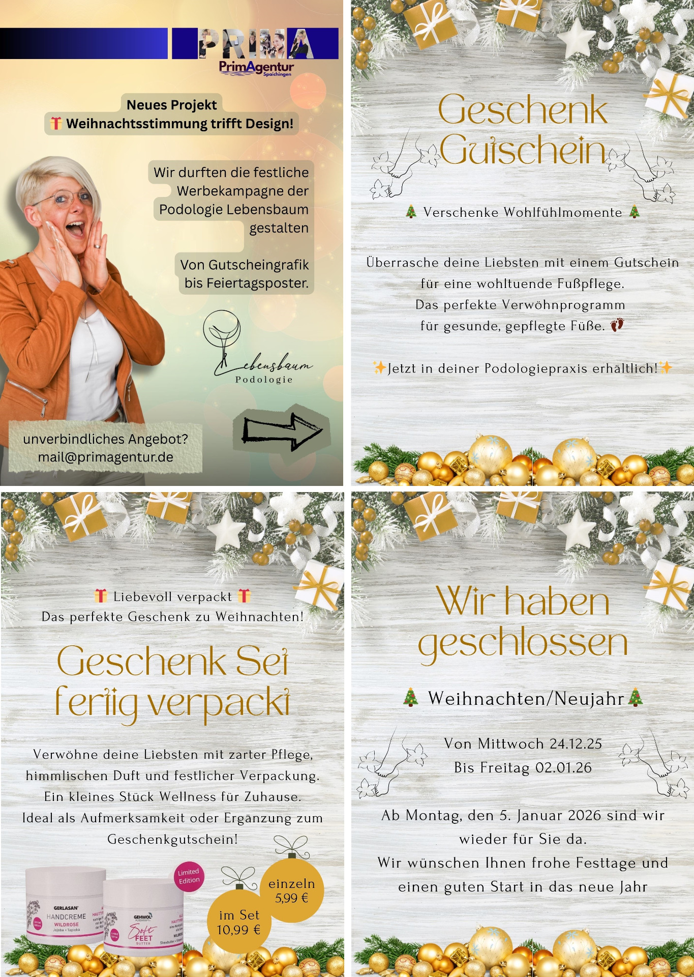 Weihnachtsdesign mit Herz & Konzept